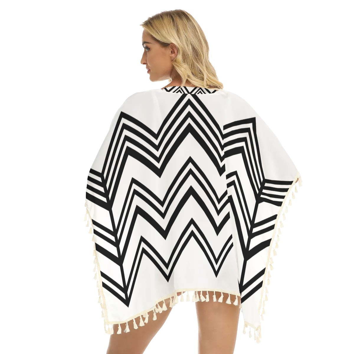 WelcomeNative Native American Women's Square Fringed Shawl