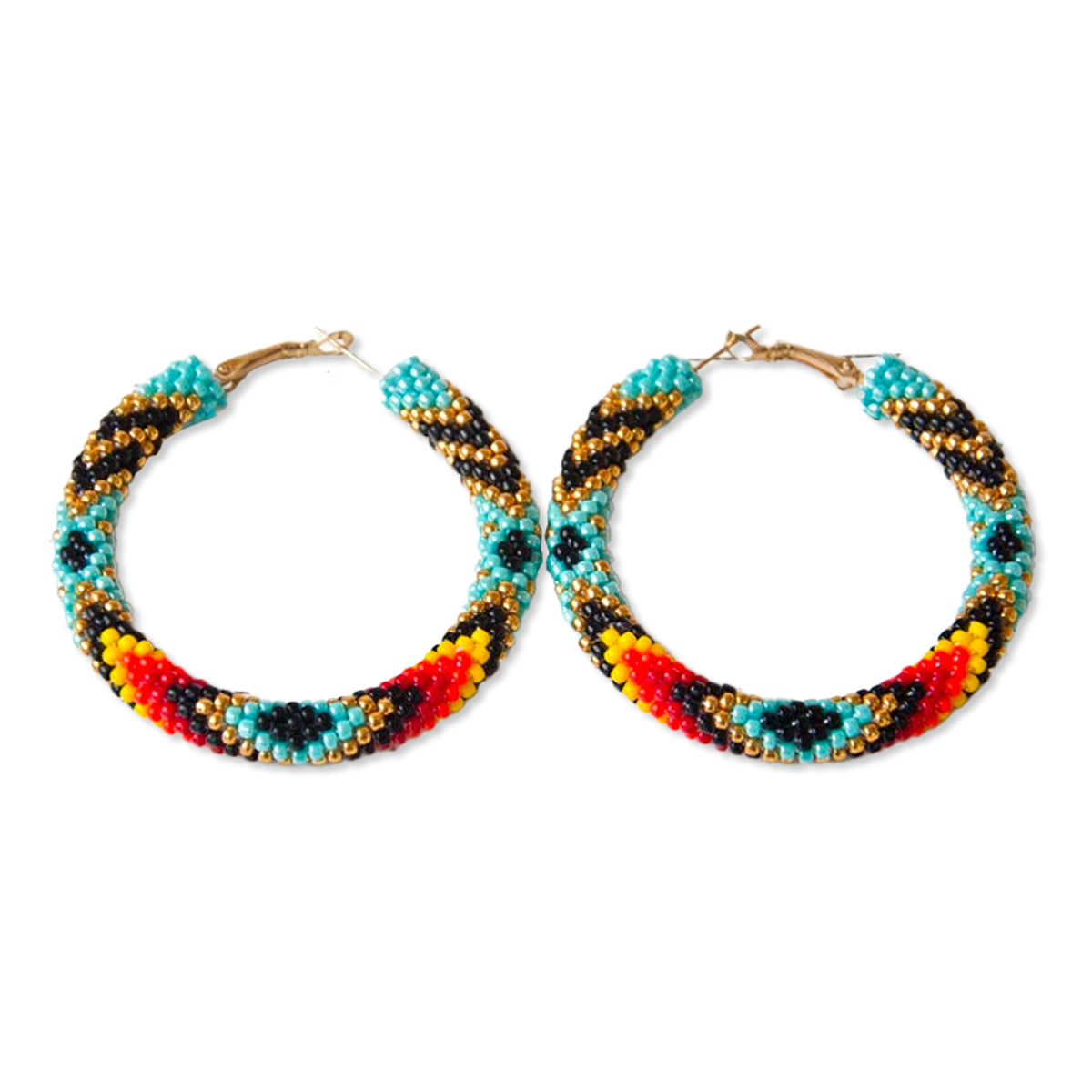 WelcomeNative Turquoise Seed Bead Jewelry Earrings