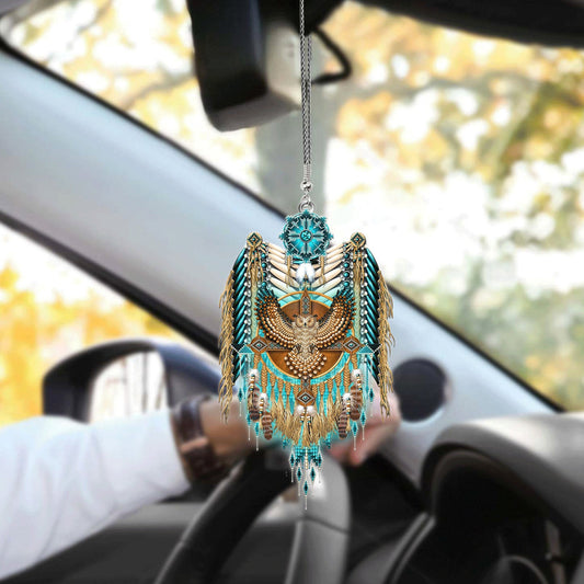 WelcomeNative Native American Unique Design Car Hanging Ornament, 3D Ornament