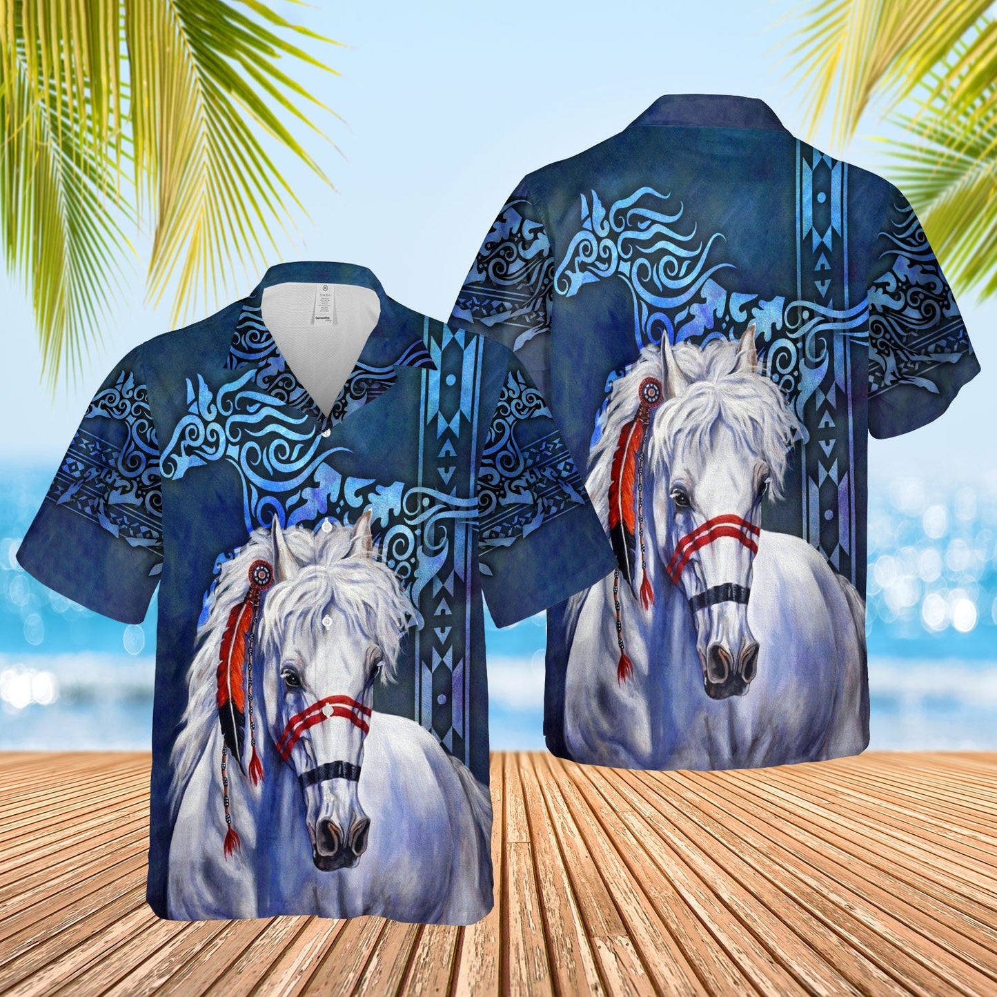 Native American Horse Hawaiian Shirt Welcome Native