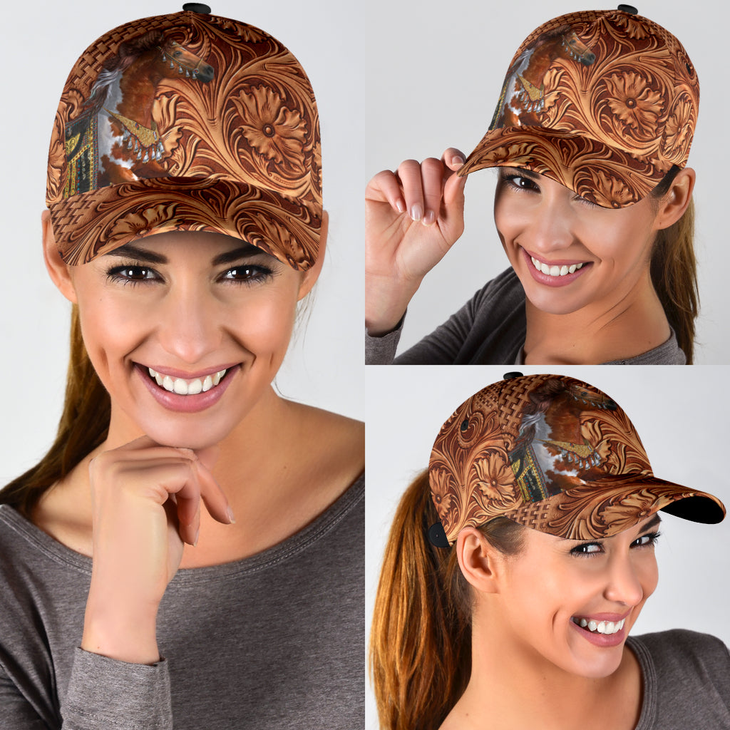 WelcomeNative Native Horse Cap, 3D Cap , All Over Print Cap