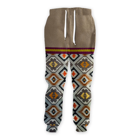 WelcomeNative Native Pattern Sweatpants, 3D Sweatpants, All Over Print Sweatpants