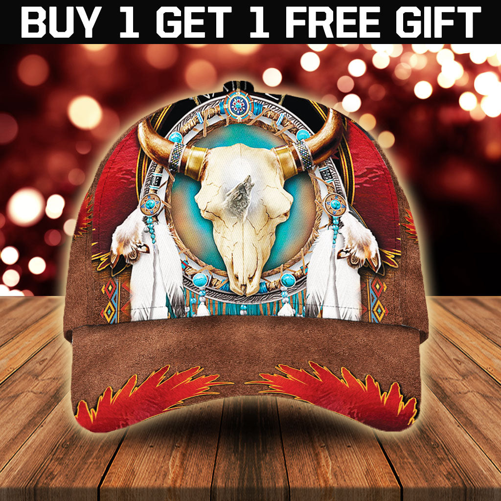 WelcomeNative Native American Cap, 3D Cap , All Over Print Cap