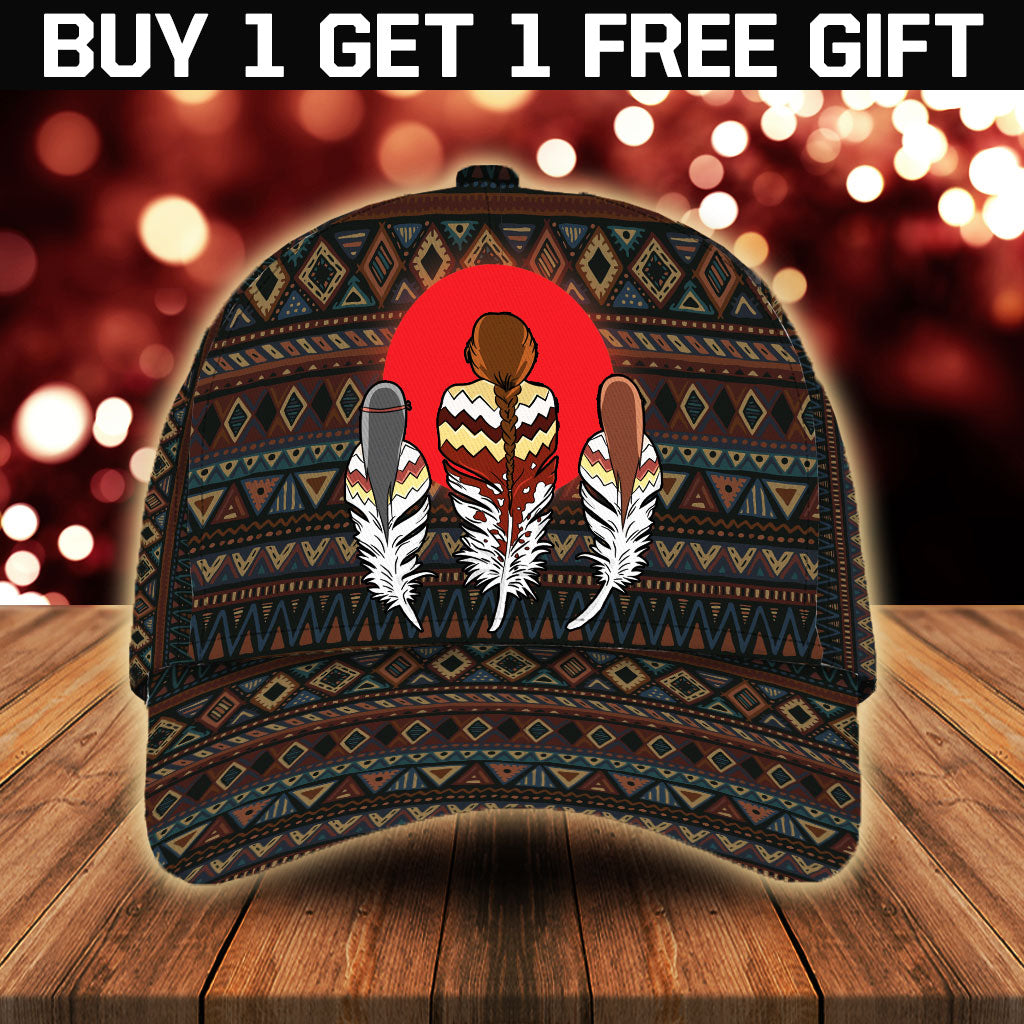 WelcomeNative Native American Cap, 3D Cap , All Over Print Cap