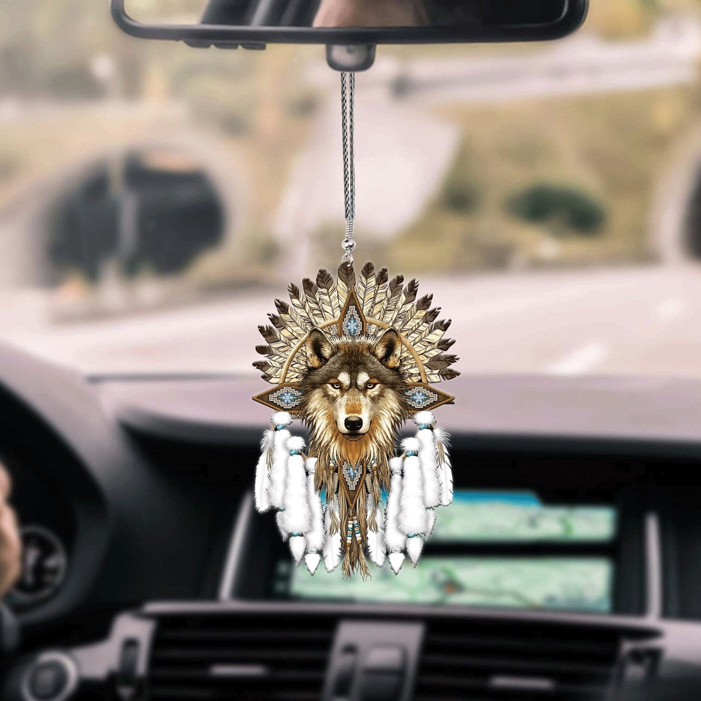 WelcomeNative Native American Unique Design Car Hanging Ornament, 3D Ornament