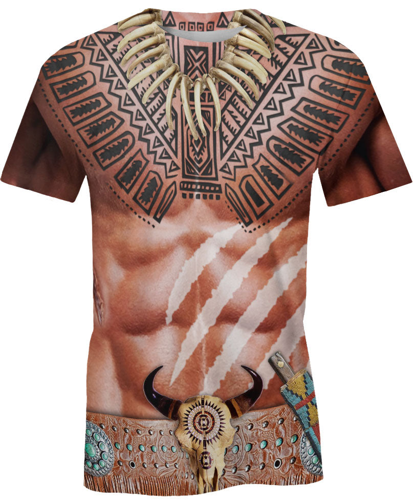 WelcomeNative Warrior Style Native Ameican Hoodie, All Over Print Hoodie, Native American