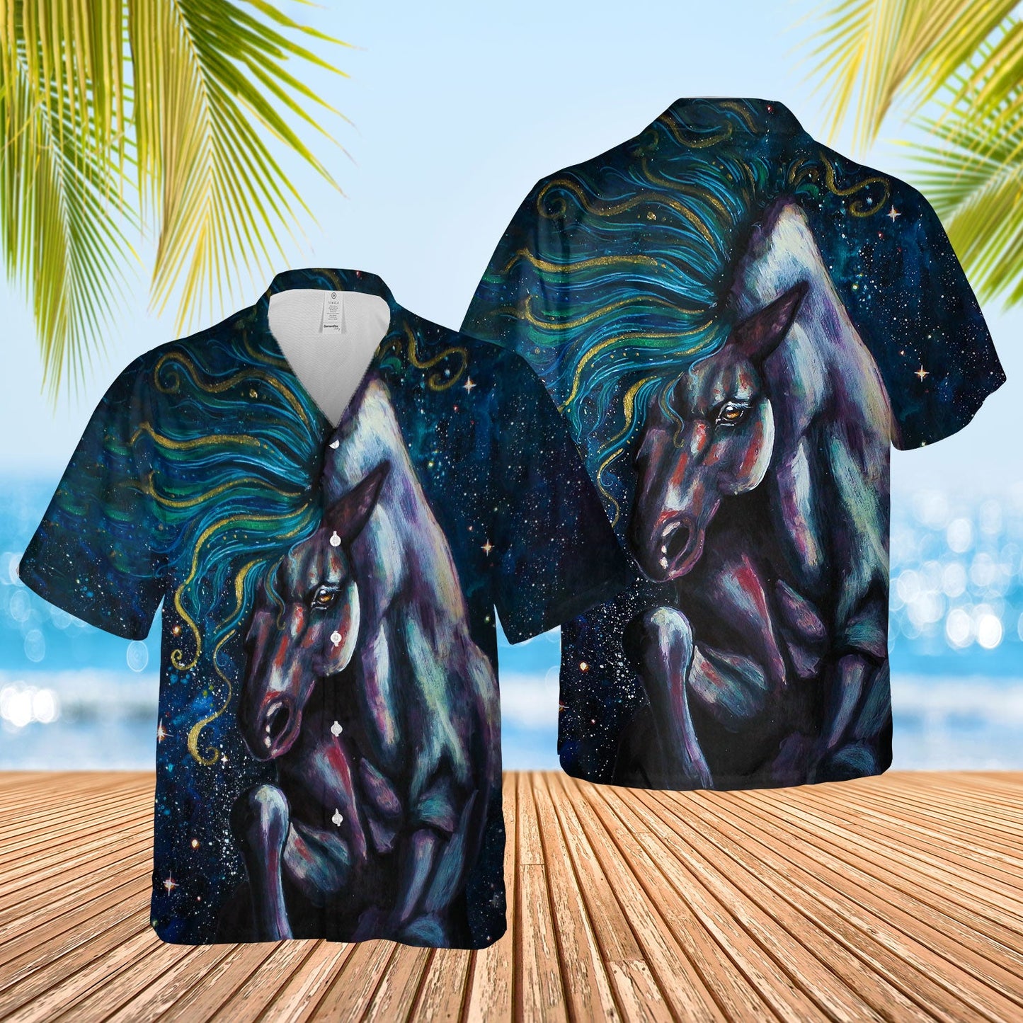 Brown Pattern Hawaiian Shirt
