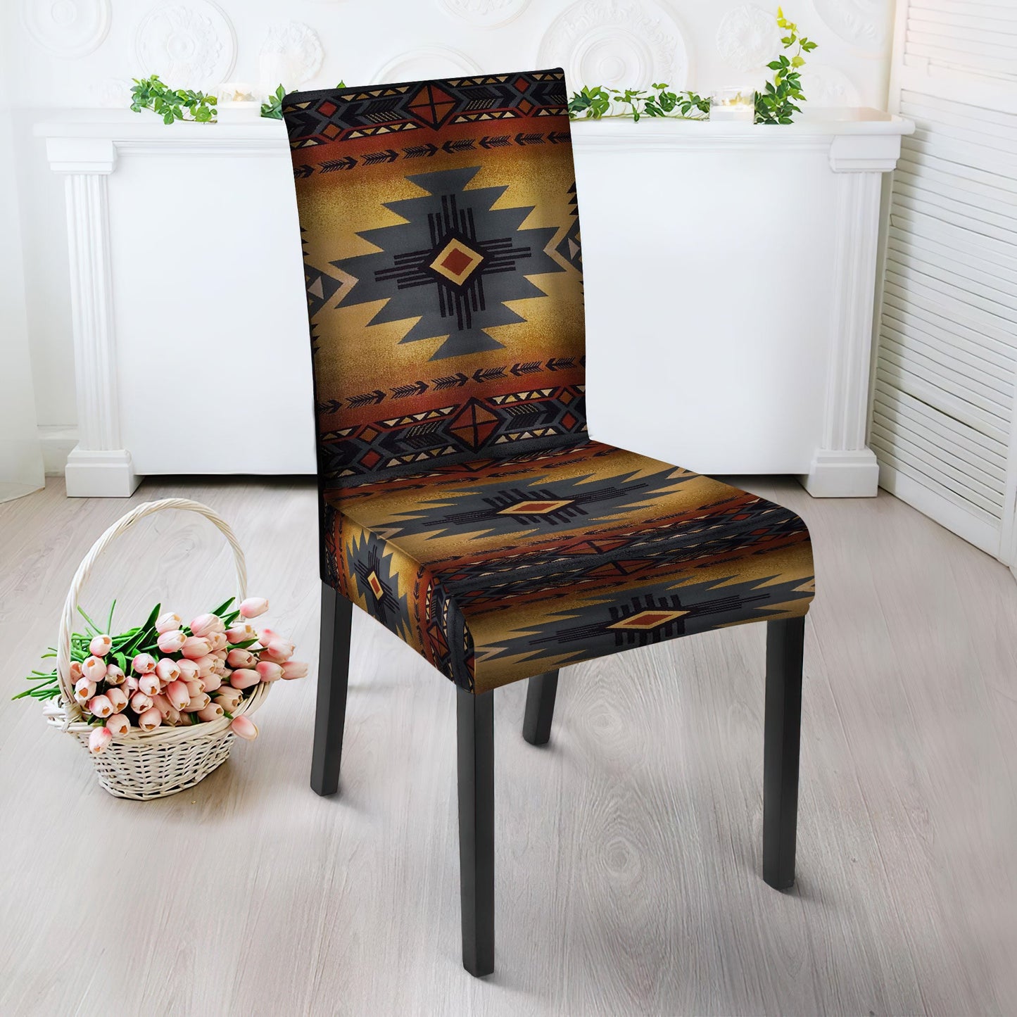 WelcomeNative Pattern Tribe Design Native American Tablecloth, Chair cover, 3D Tablecloth, All Over Print