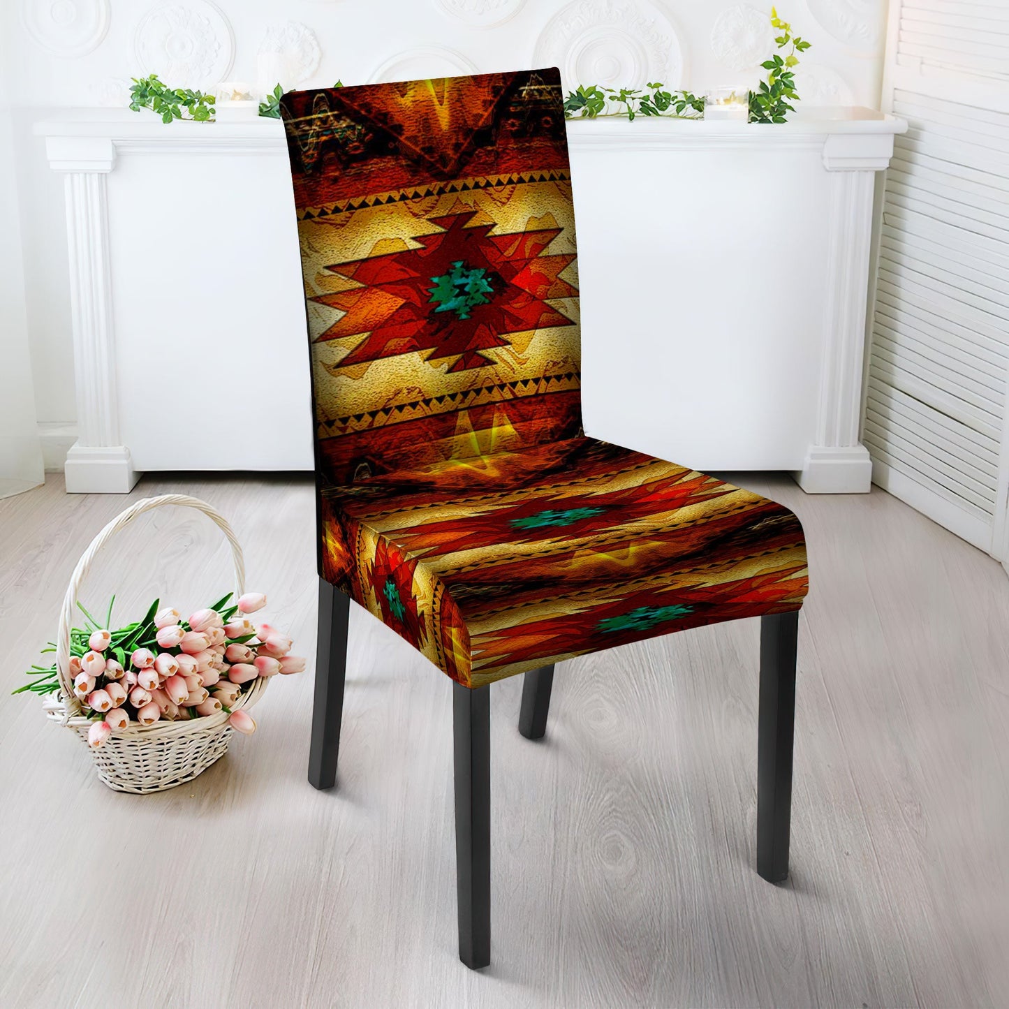 WelcomeNative Pattern Tribe Design Native American Tablecloth, Chair cover, 3D Tablecloth, All Over Print