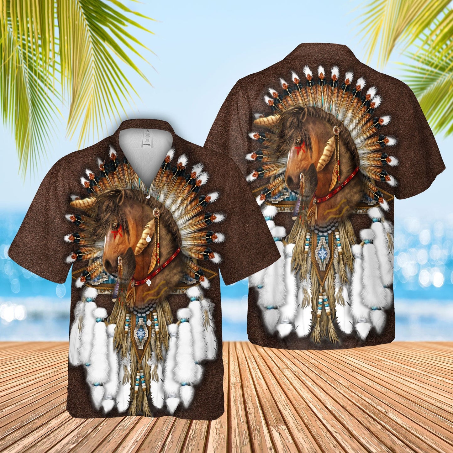 Native Horse Hawaiian Shirt