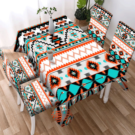 Welcomenatives Multi Pattern Design Tablecloth - Chair cover