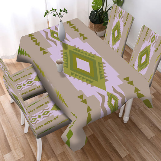 WelcomeNative Pattern Culture Design Native American Tablecloth, Chair cover, 3D Tablecloth, All Over Print