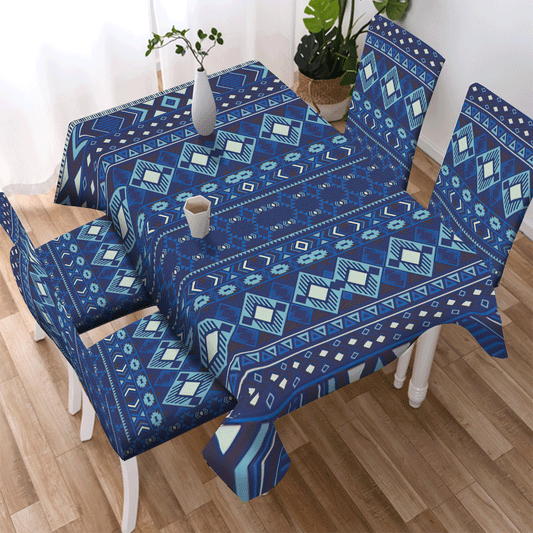 WelcomeNative Pattern Tribe Design Native American Tablecloth, Chair cover, 3D Tablecloth, All Over Print