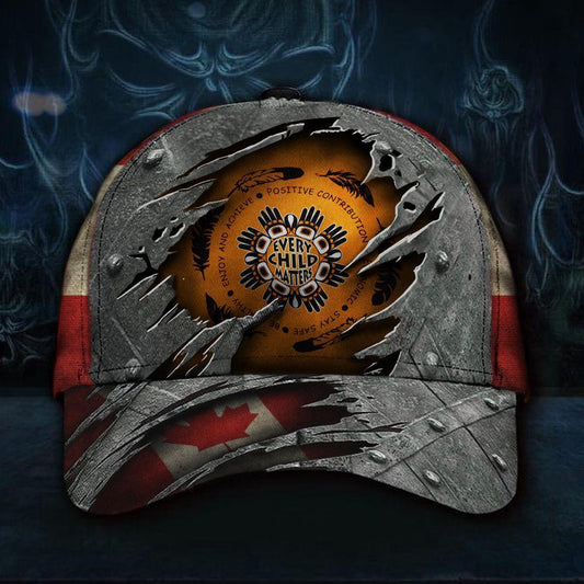 Every Child Matters Canada Flag Cap Native Orange Shirt Day September 30Th 2021 Merchandise