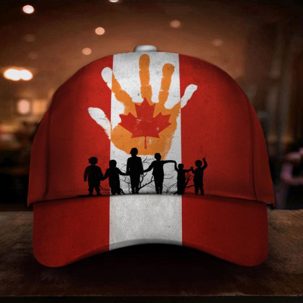 Every Child Matters Cap Canada Flag Orange Shirt Day Support Indigenous Child Lives Matters.