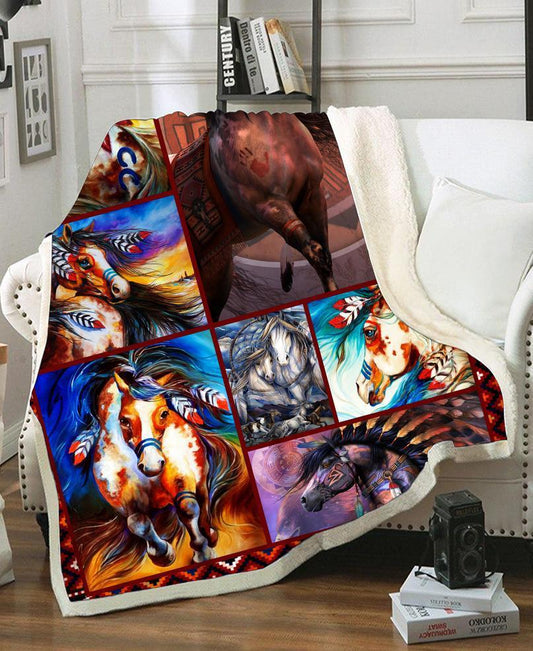 WelcomeNative Native Fleece Blanket, 3D Fleece Blanket, All Over Print, Native American