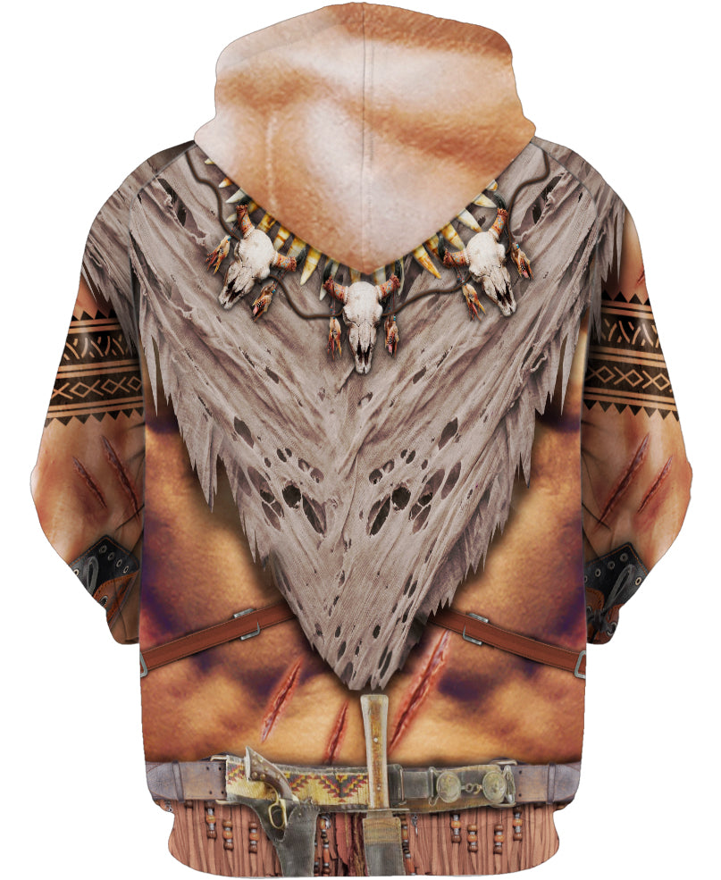 WelcomeNative Bison Brown Pride Native American 3D Hoodie, All Over Print Hoodie