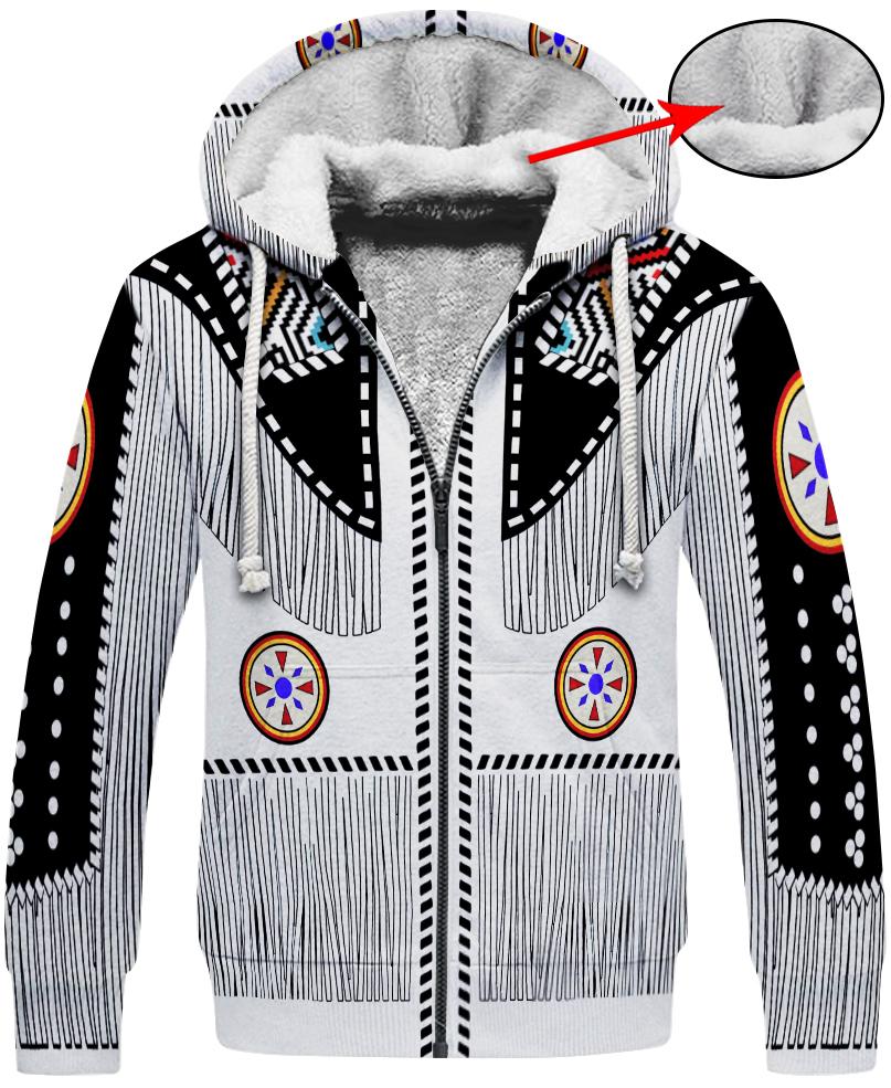 WelcomeNative White Culture 3D Hoodie, All Over Print Hoodie, Native American