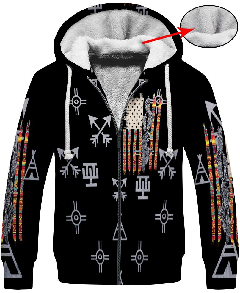 WelcomeNative Native Flag 3D Hoodie, All Over Print Hoodie, Native American