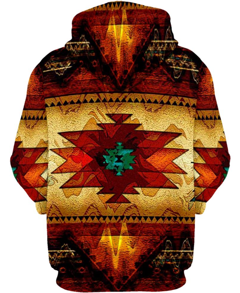 WelcomeNative Native Pattern Hoodie, All Over Print Hoodie, Native American - Design #21