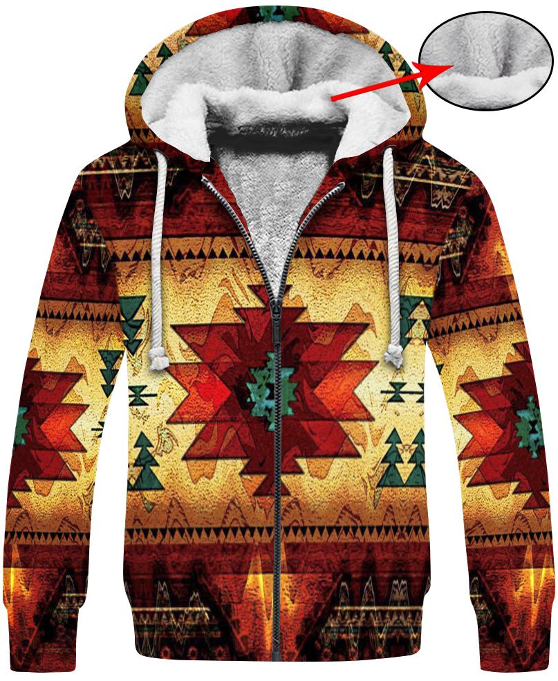 WelcomeNative Native Pattern 3D Hoodie, All Over Print Hoodie, Native American