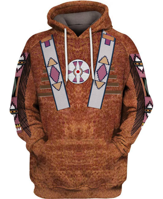 WelcomeNative Brown Culture 3D Hoodie, All Over Print Hoodie, Native American