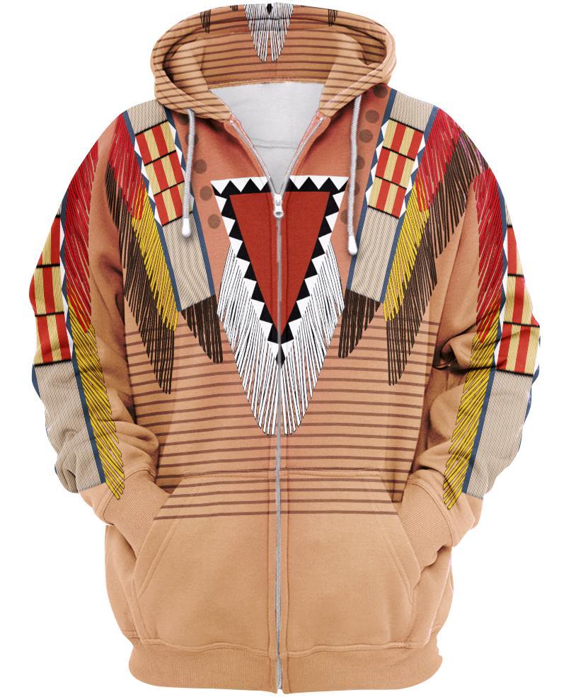 WelcomeNative Native Ombre 3D Hoodie, All Over Print Hoodie, Native American