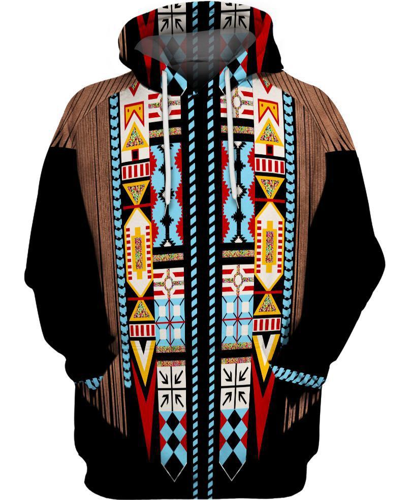 WelcomeNative Black Native 3D Hoodie, All Over Print Hoodie, Native American