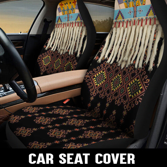 WelcomeNative Native Car Seat Cover, 3D Car Seat Cover , All Over Print Car Seat Cover - Design #04