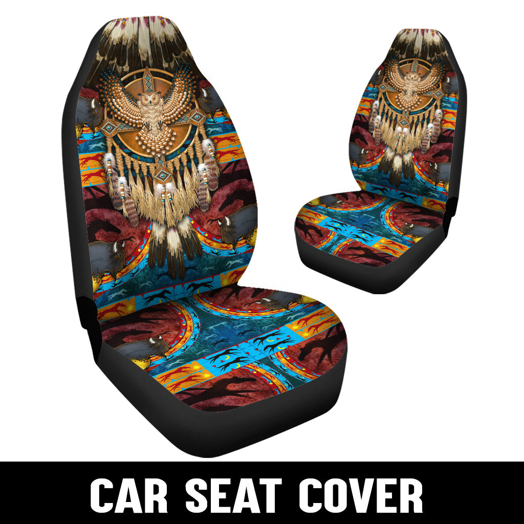 WelcomeNative Native Car Seat Cover, 3D Car Seat Cover , All Over Print Car Seat Cover - Design #05