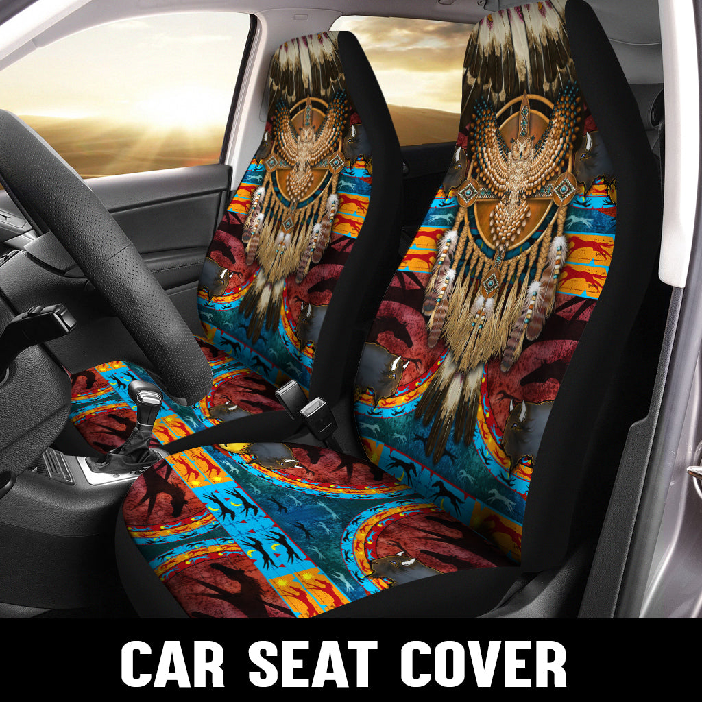 WelcomeNative Native Car Seat Cover, 3D Car Seat Cover , All Over Print Car Seat Cover - Design #05