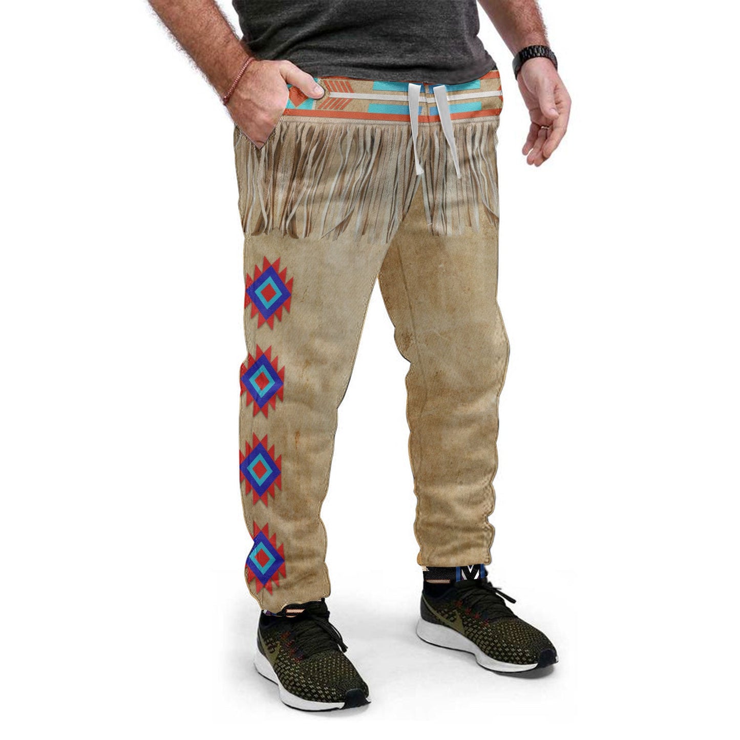 WelcomeNative Pattern Native Sweatpants, 3D Sweatpants, All Over Print Sweatpants