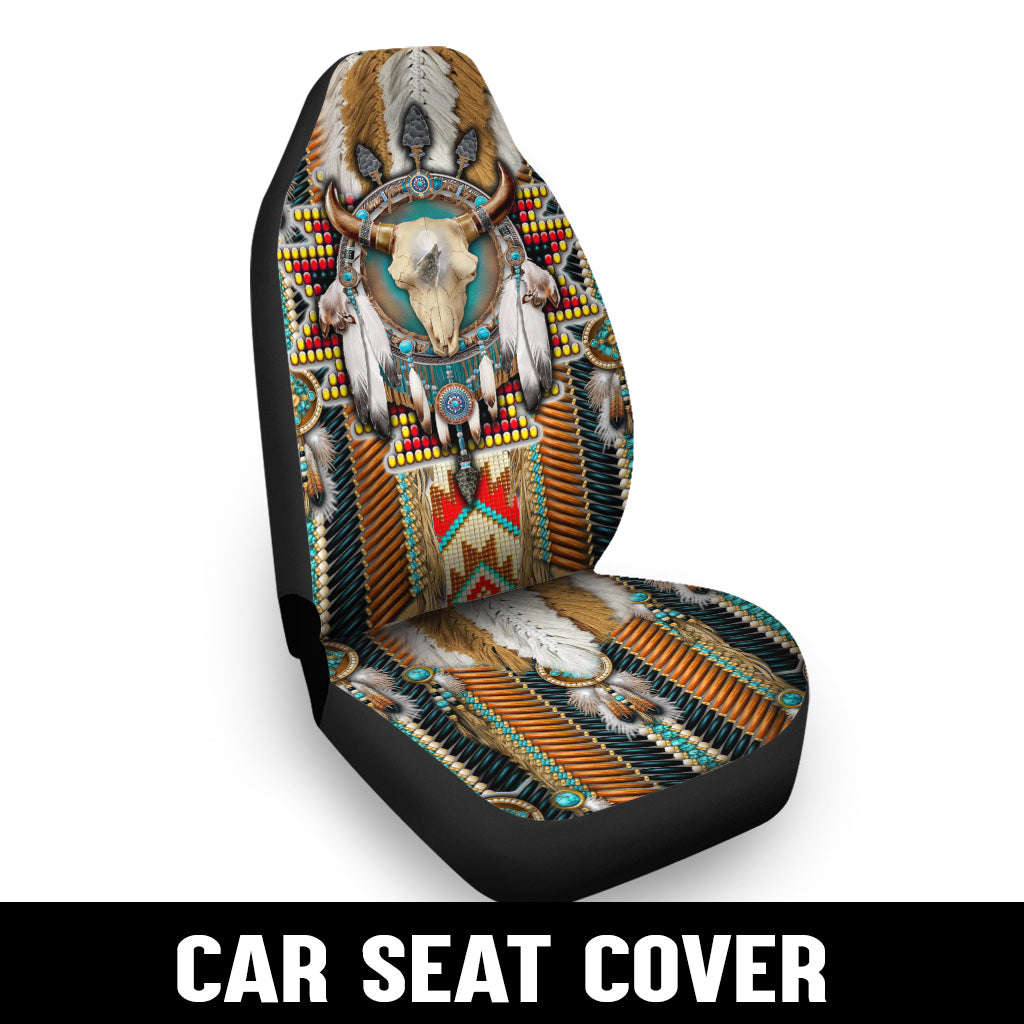 WelcomeNative Native Car Seat Cover, 3D Car Seat Cover , All Over Print Car Seat Cover - Design #18