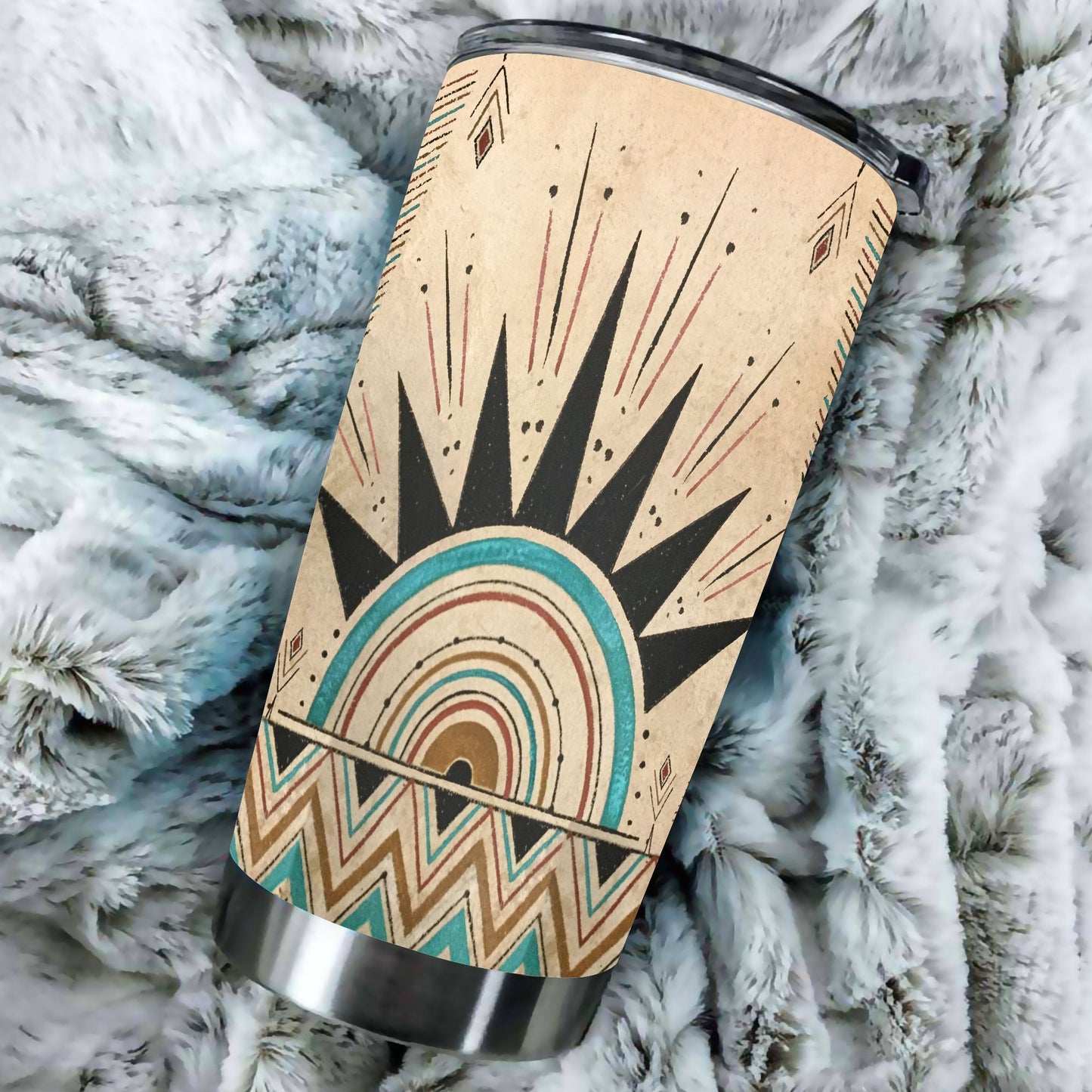 WelcomeNative Native Pattern Tumbler, 3D Tumbler, All Over Print Tumbler, Native American