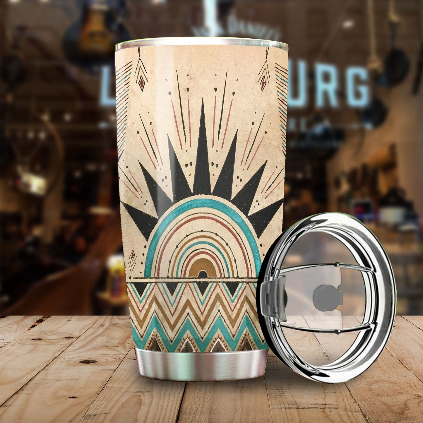 WelcomeNative Native Pattern Tumbler, 3D Tumbler, All Over Print Tumbler, Native American