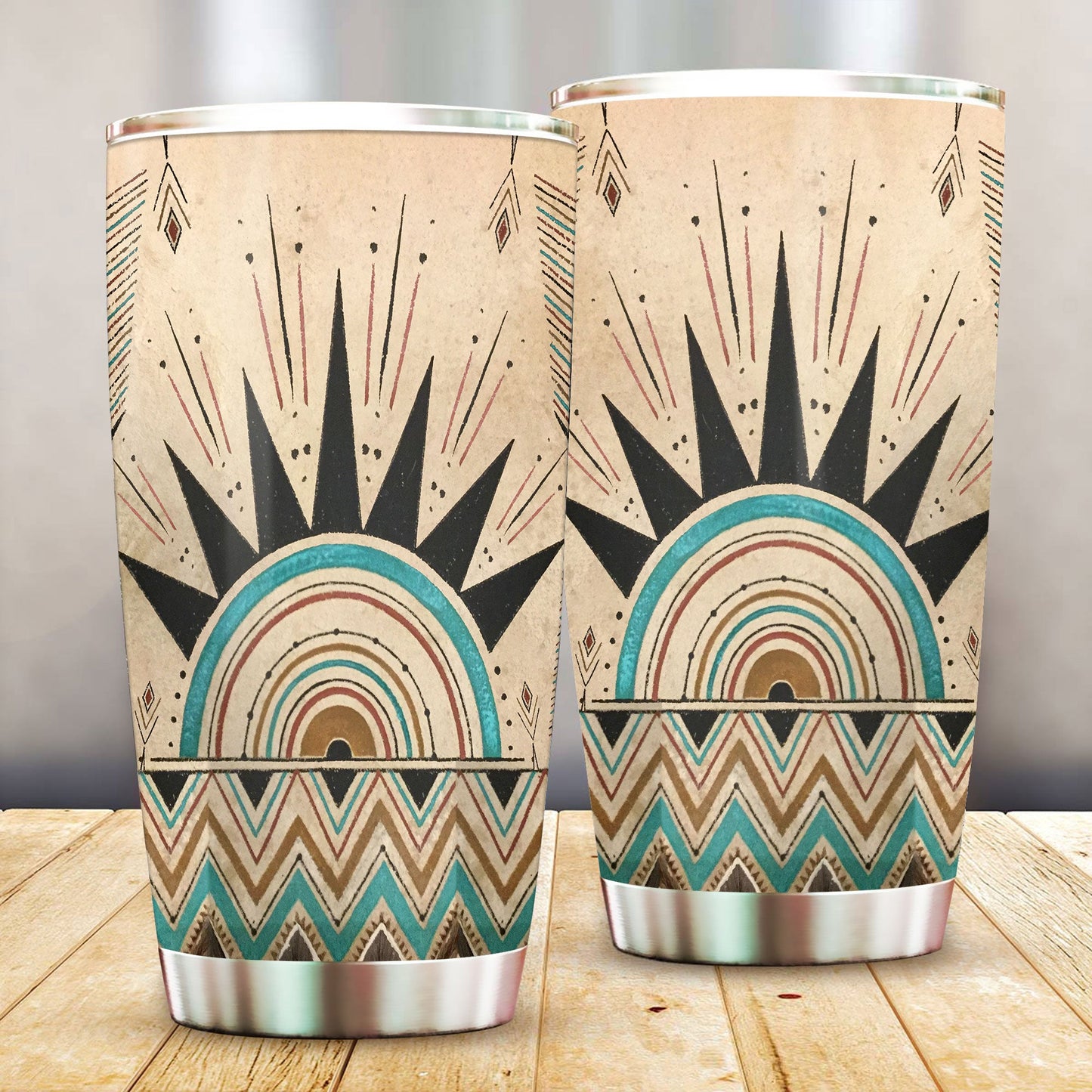 WelcomeNative Native Pattern Tumbler, 3D Tumbler, All Over Print Tumbler, Native American