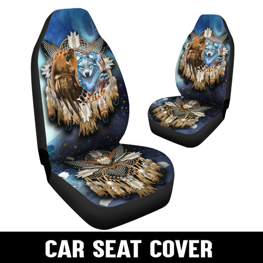 WelcomeNative Native Car Seat Cover, 3D Car Seat Cover , All Over Print Car Seat Cover