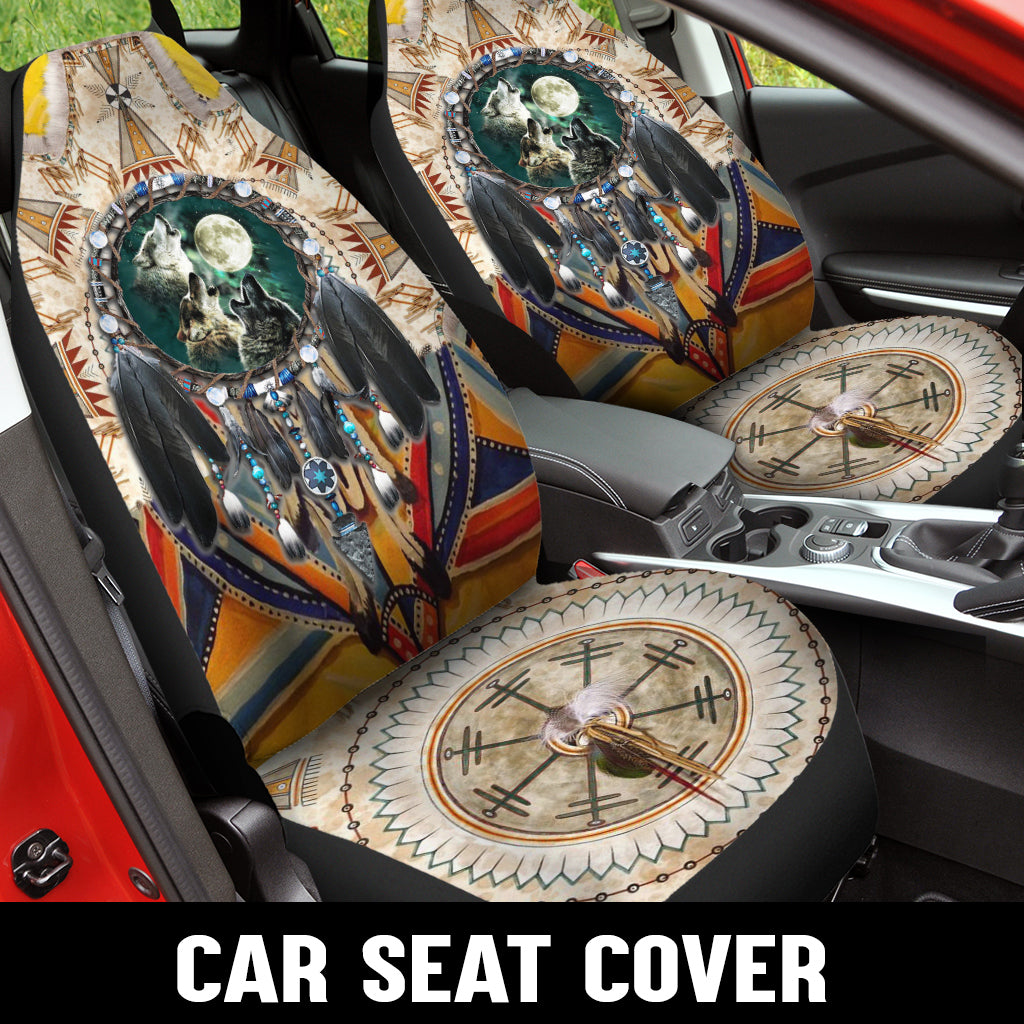 WelcomeNative Native Car Seat Cover, 3D Car Seat Cover , All Over Print Car Seat Cover - Design #33