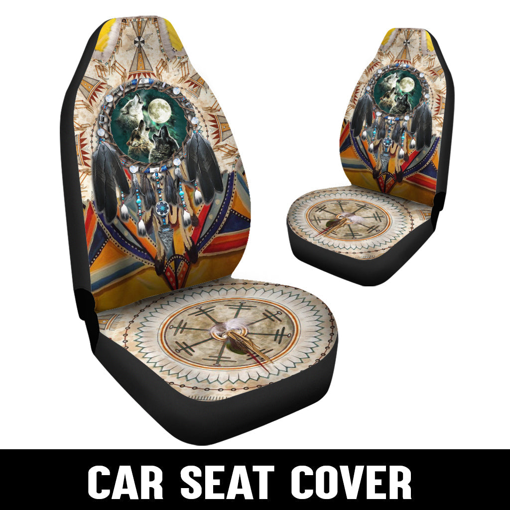 WelcomeNative Native Car Seat Cover, 3D Car Seat Cover , All Over Print Car Seat Cover - Design #33
