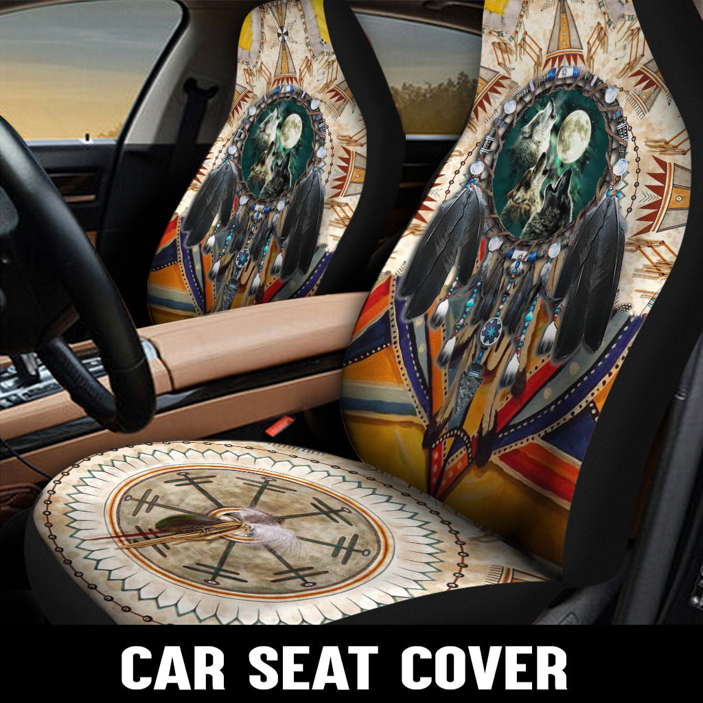 WelcomeNative Native Car Seat Cover, 3D Car Seat Cover , All Over Print Car Seat Cover