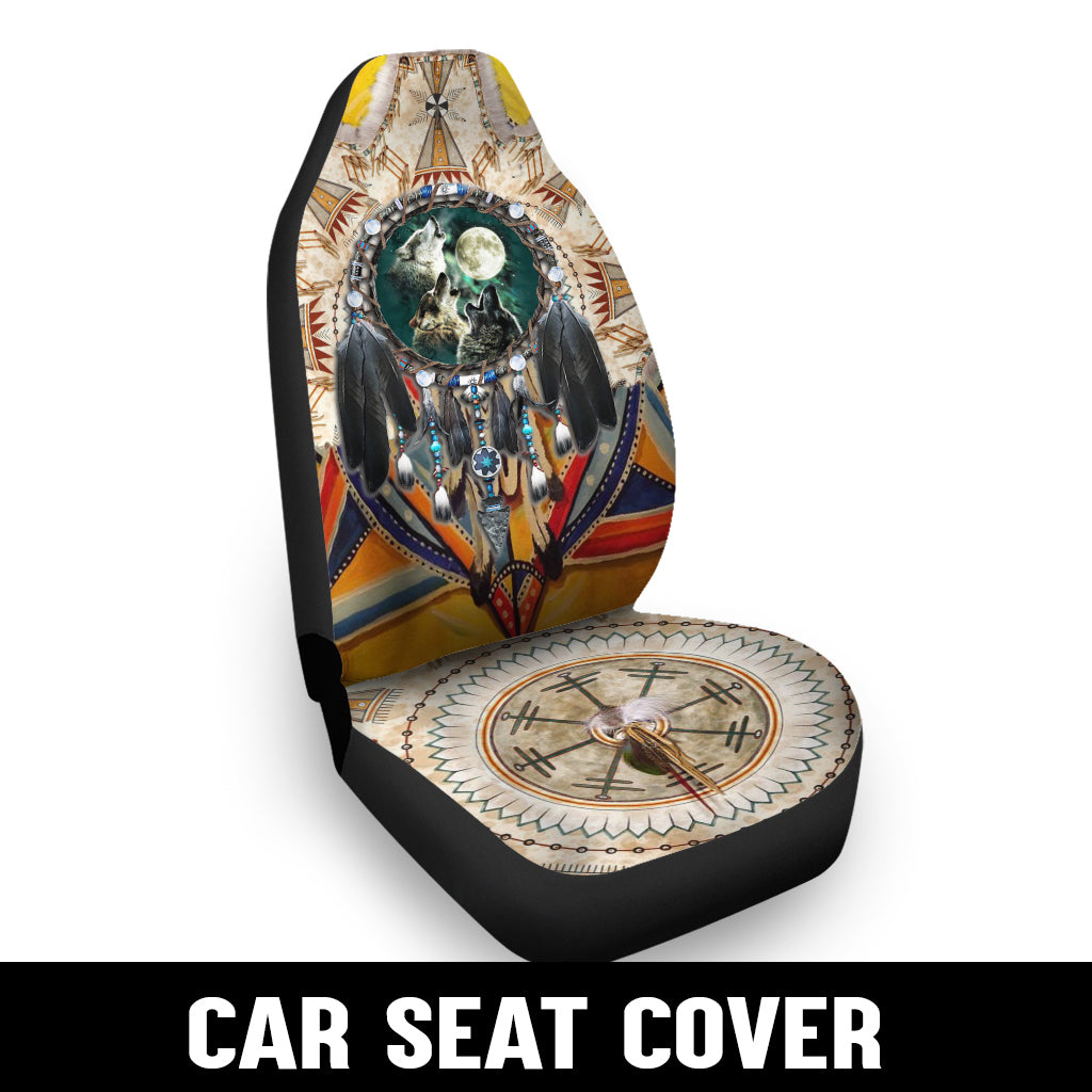 WelcomeNative Native Car Seat Cover, 3D Car Seat Cover , All Over Print Car Seat Cover - Design #33
