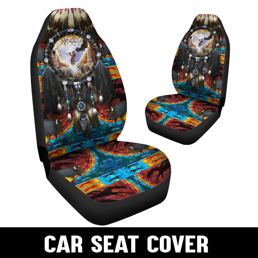 WelcomeNative Native Car Seat Cover, 3D Car Seat Cover , All Over Print Car Seat Cover - Design #0096