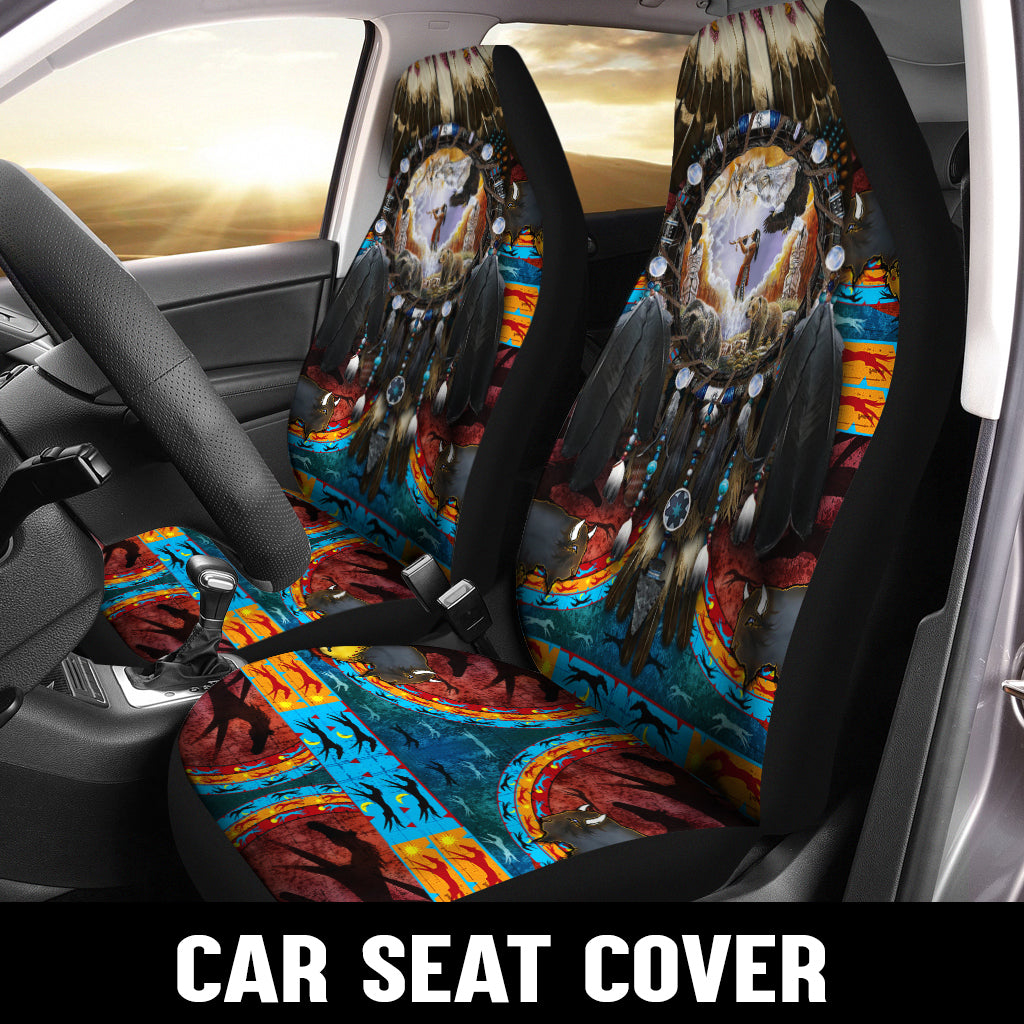 WelcomeNative Native Car Seat Cover, 3D Car Seat Cover , All Over Print Car Seat Cover - Design #0096