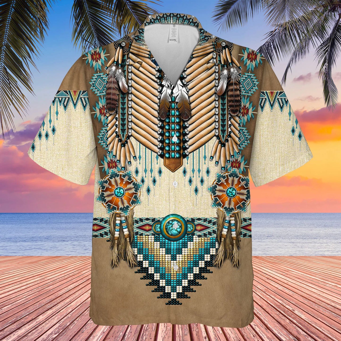 Native American Hawaiian Shirt Welcome Native