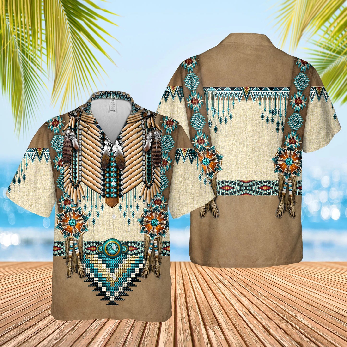 Native American Hawaiian Shirt Welcome Native