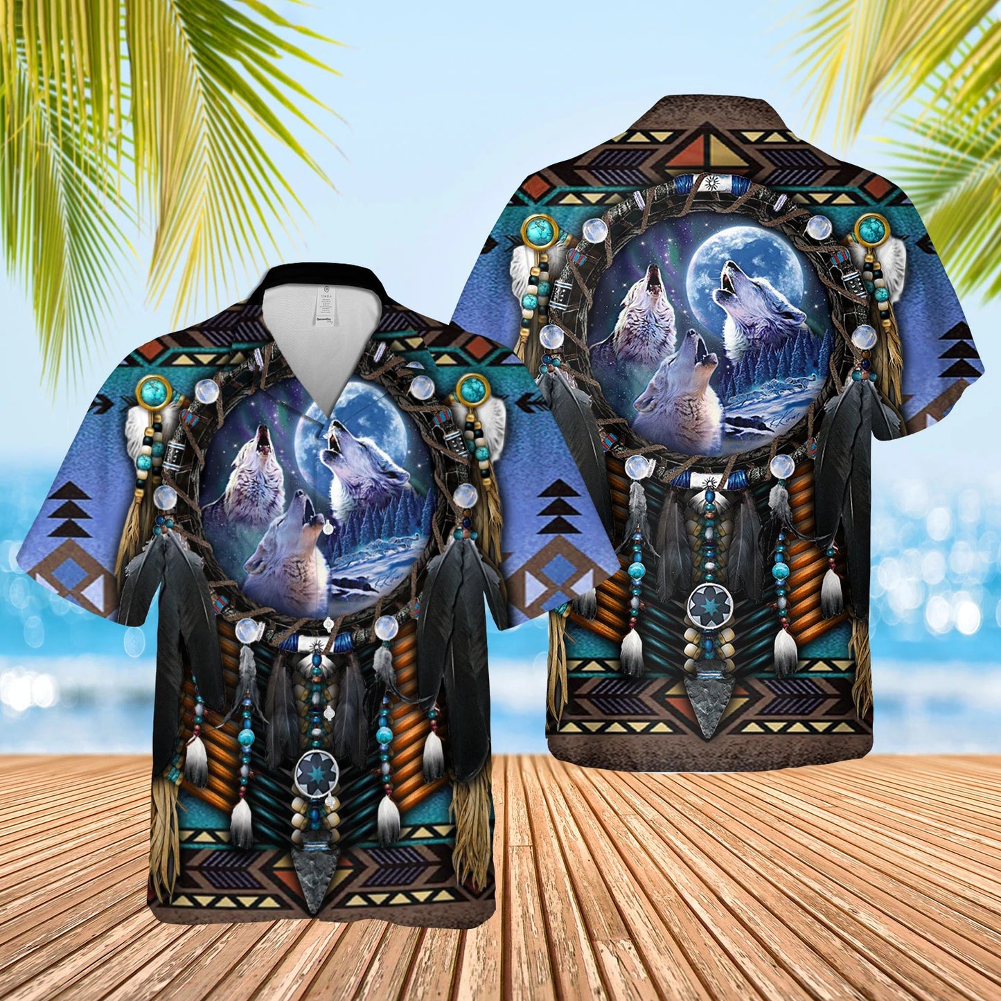 Native American Hawaiian Shirt Welcome Native