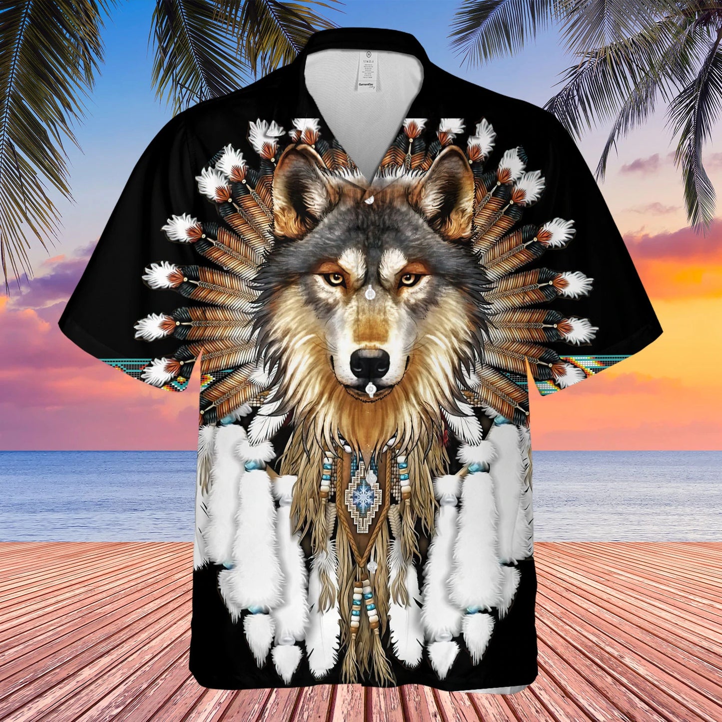 Native American Hawaiian Shirt Welcome Native