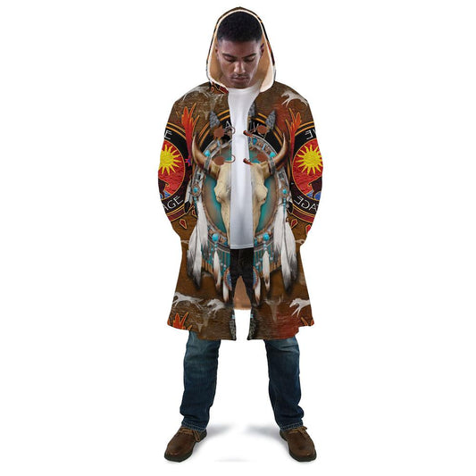 WelcomeNative Brown Buffalo Native 3D Dream Cloak, All Over Print Dream Cloak, Native American