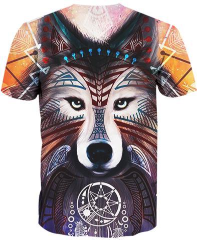 WelcomeNative Wolf Native Hoodie, All Over Print Hoodie, Native American