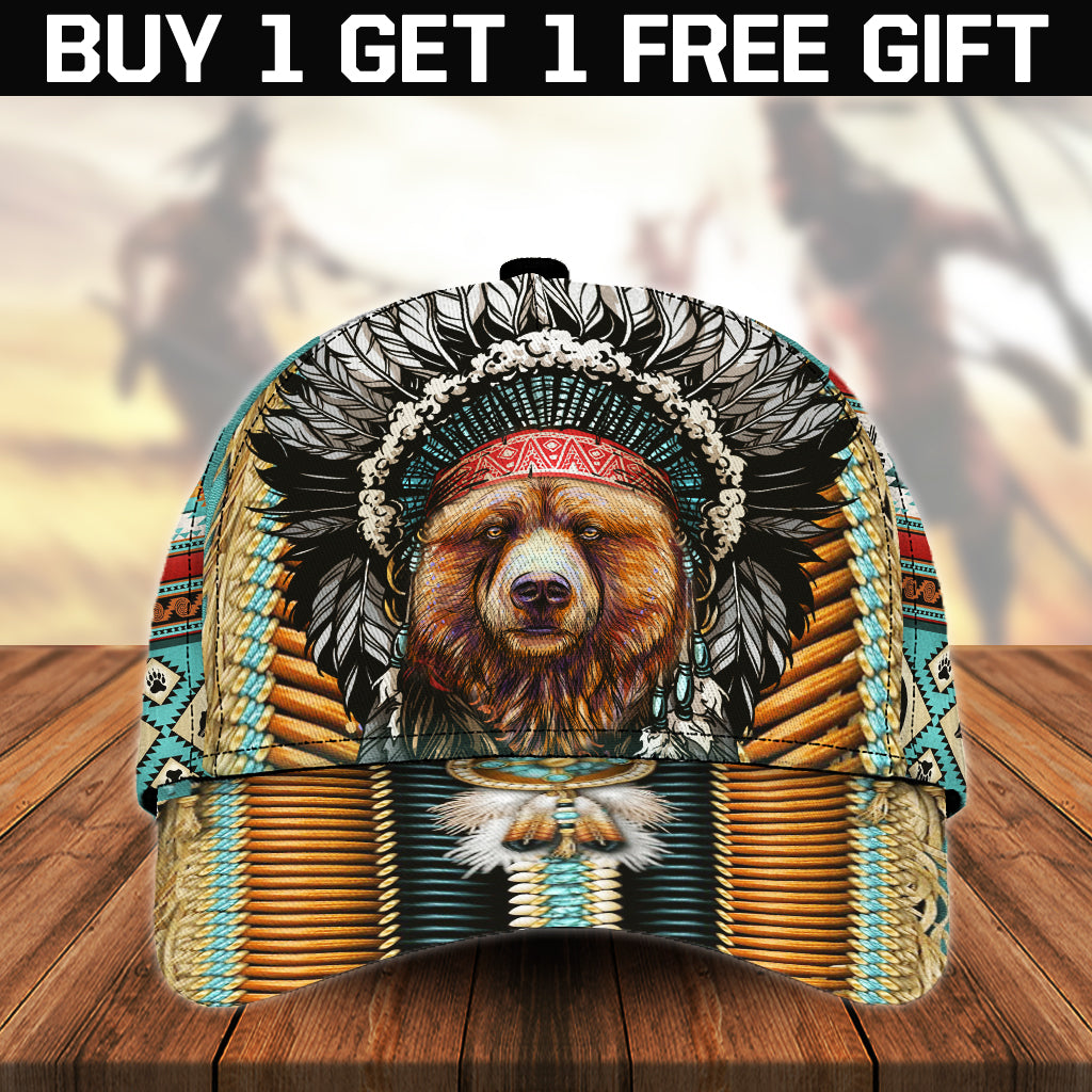 WelcomeNative Native American Cap, 3D Cap , All Over Print Cap